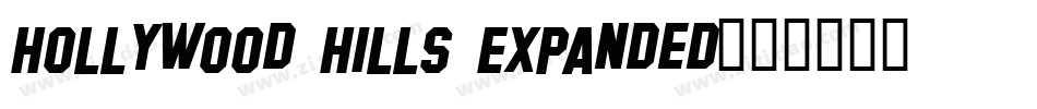 Hollywood Hills Expanded字体转换